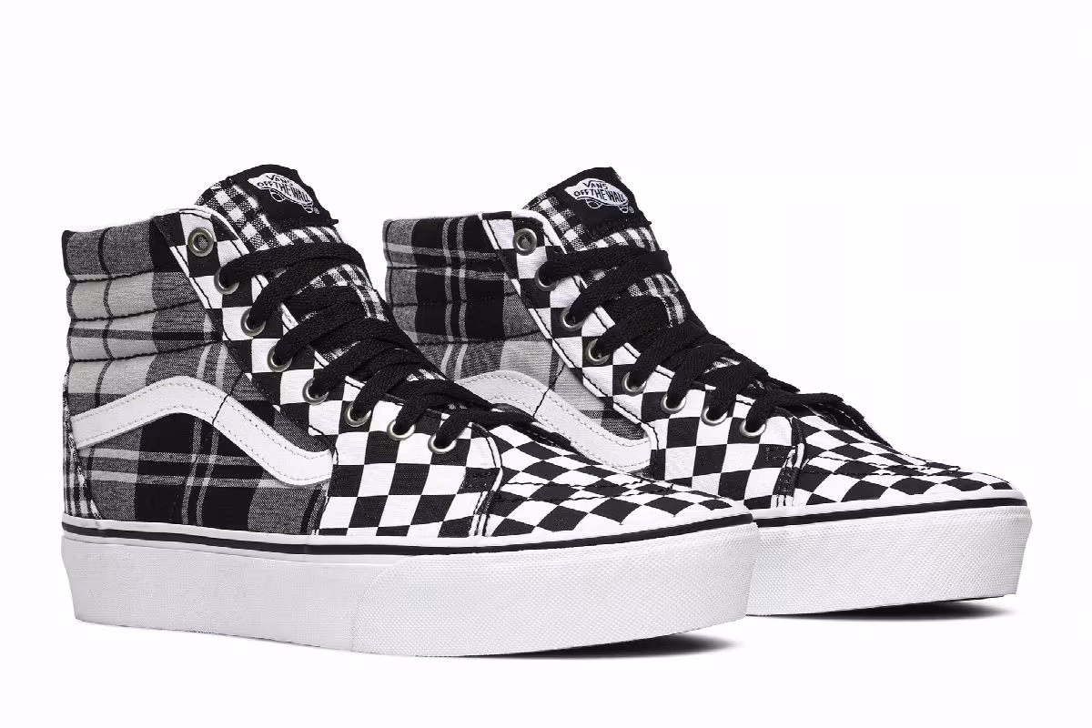 Vans Sk8-Hi Platform Plaid Checkerboard, view 9
