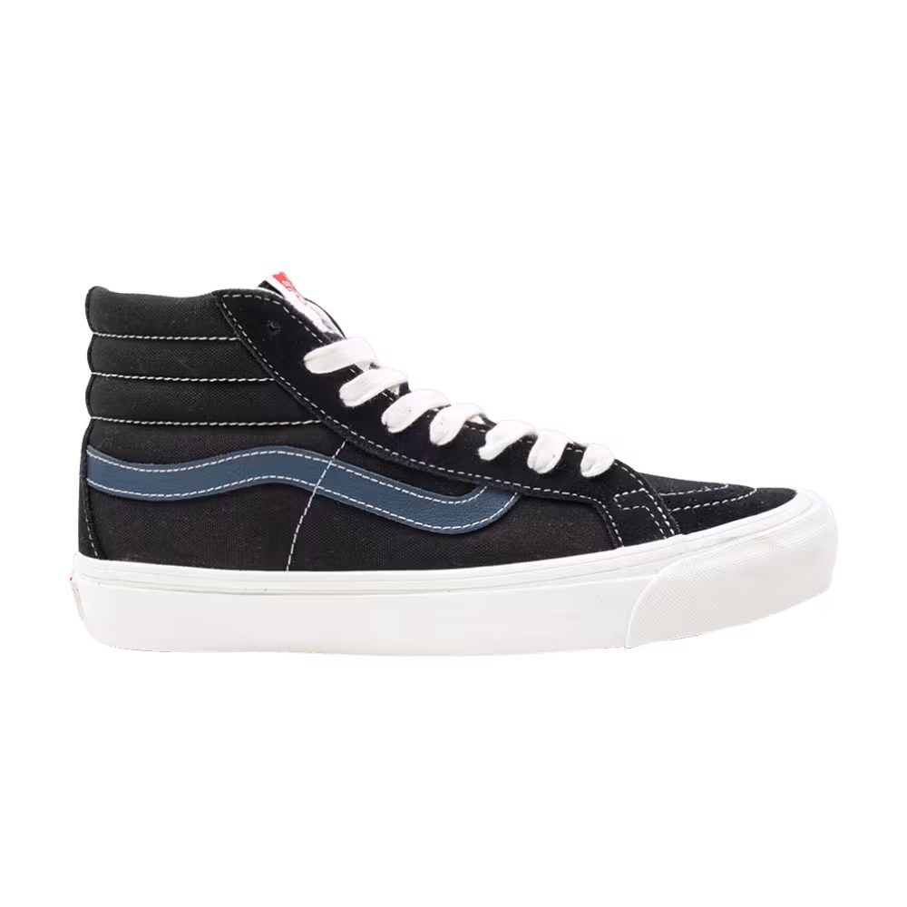 Vans Sk8-Hi LX Suede Canvas Black Dress Blue