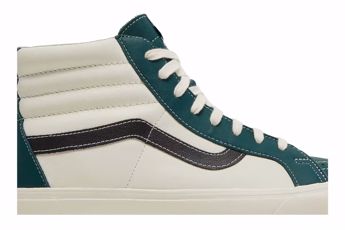 Vans Sk8-Hi Reissue 6 Marshmallow Evergreen, view 3