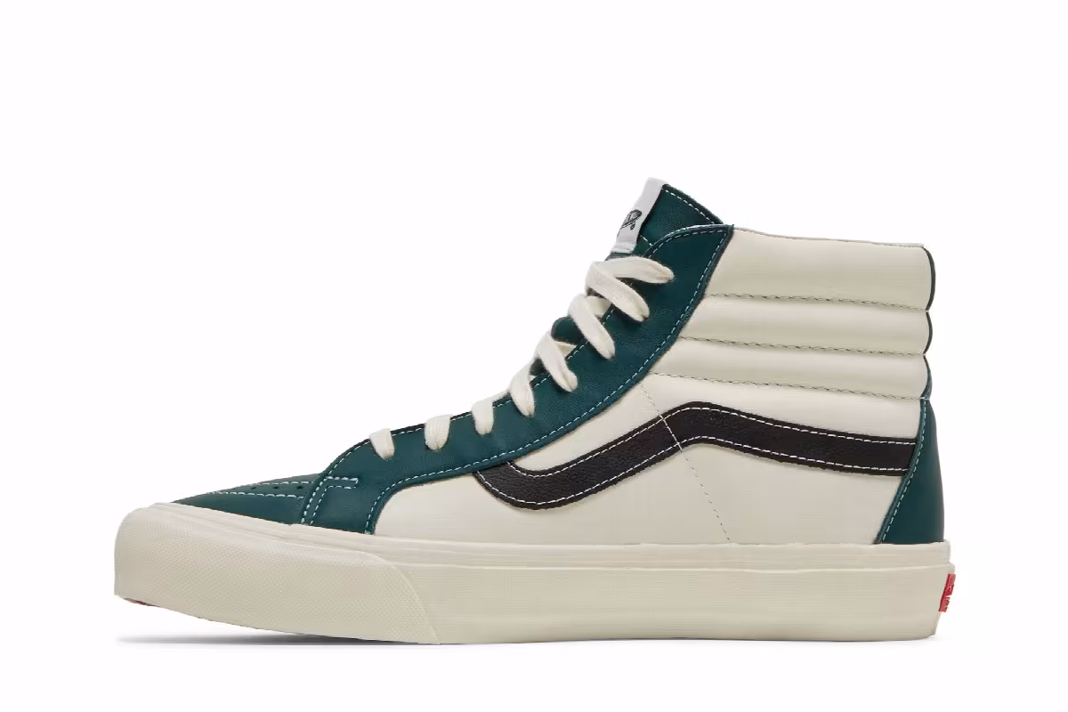 Vans Sk8-Hi Reissue 6 Marshmallow Evergreen, view 4