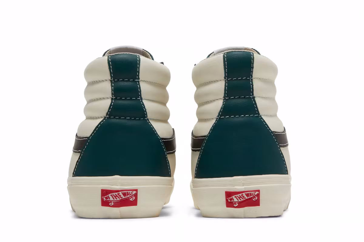 Vans Sk8-Hi Reissue 6 Marshmallow Evergreen, view 7