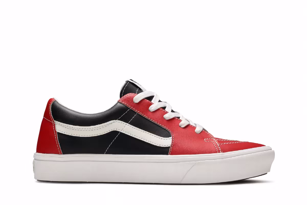 Vans Sk8-Low ComfyCush Leather - Red, view 2