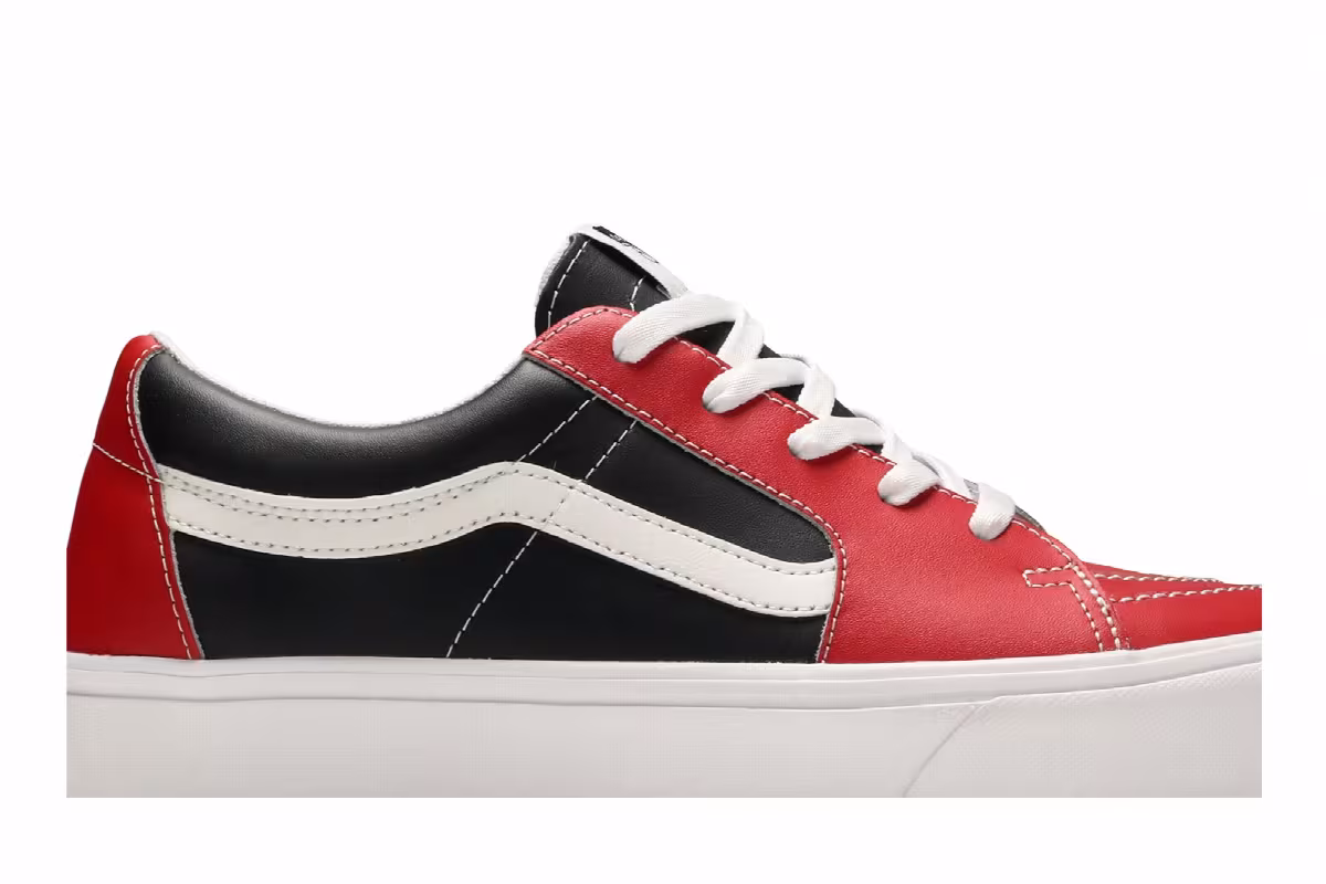 Vans Sk8-Low ComfyCush Leather - Red, view 3