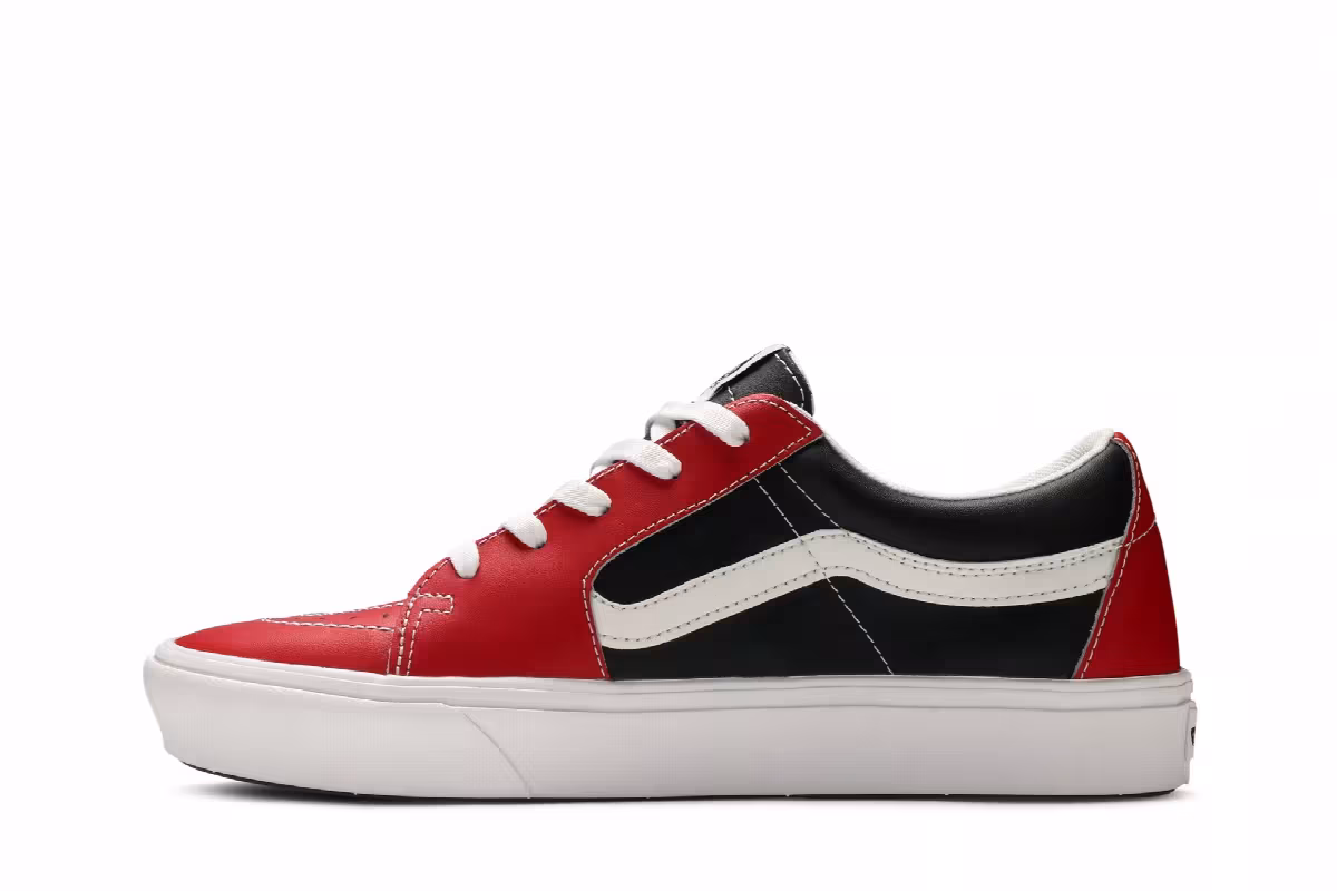 Vans Sk8-Low ComfyCush Leather - Red, view 4