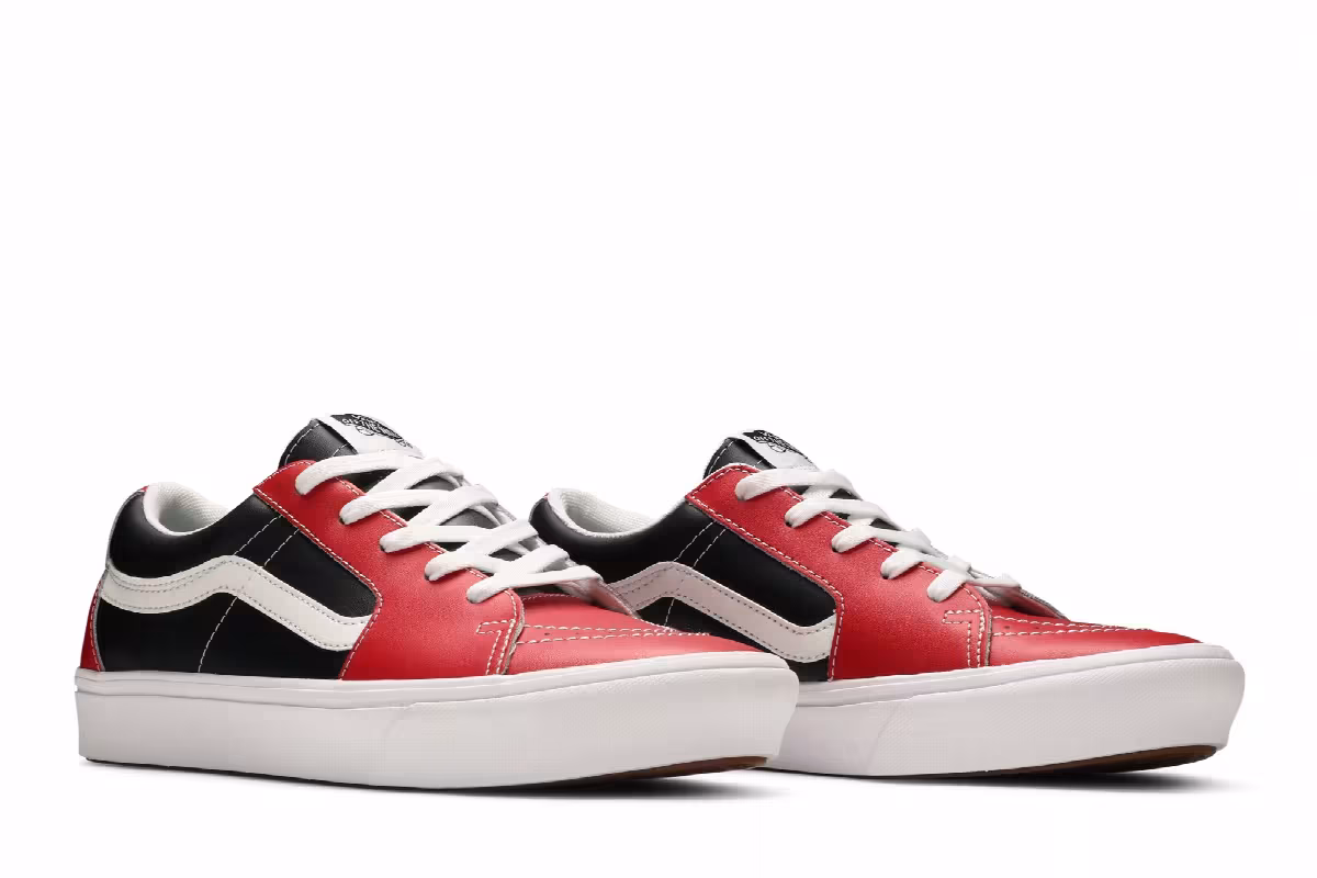 Vans Sk8-Low ComfyCush Leather - Red, view 9