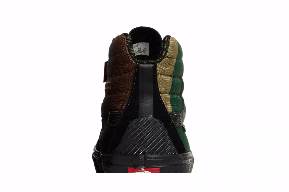 DEFCON x Vans Sk8-Hi Notchback GTX Black Woodland Camo, view 8