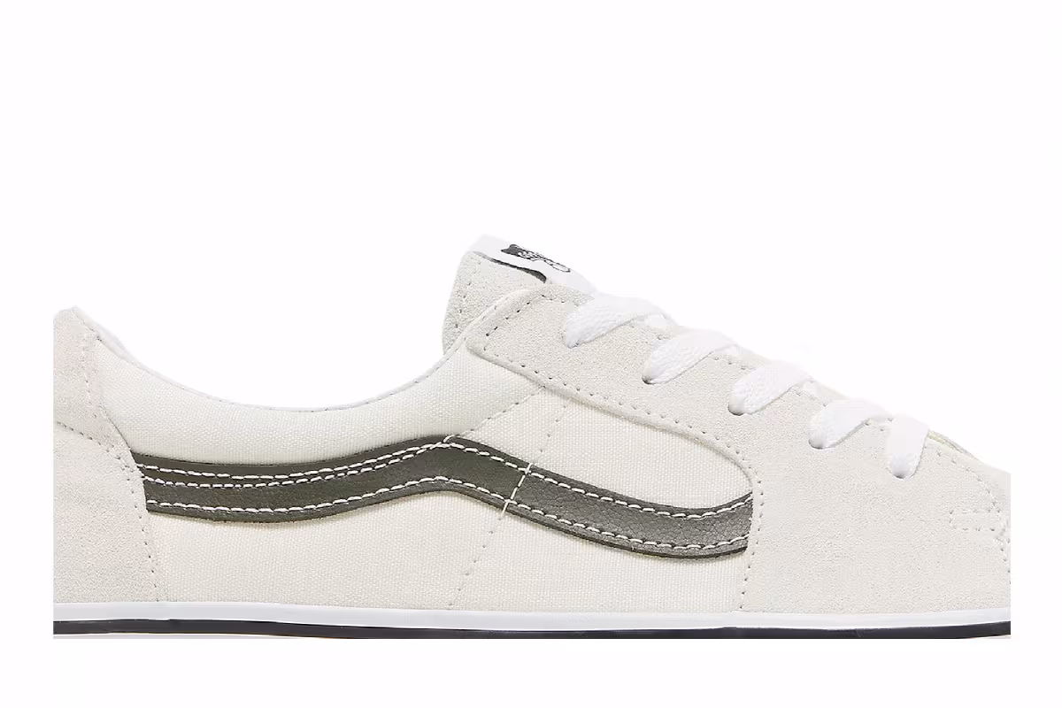 Vans Sk8-Low Utility Pop - Blanc de Blanc Khaki, view 3