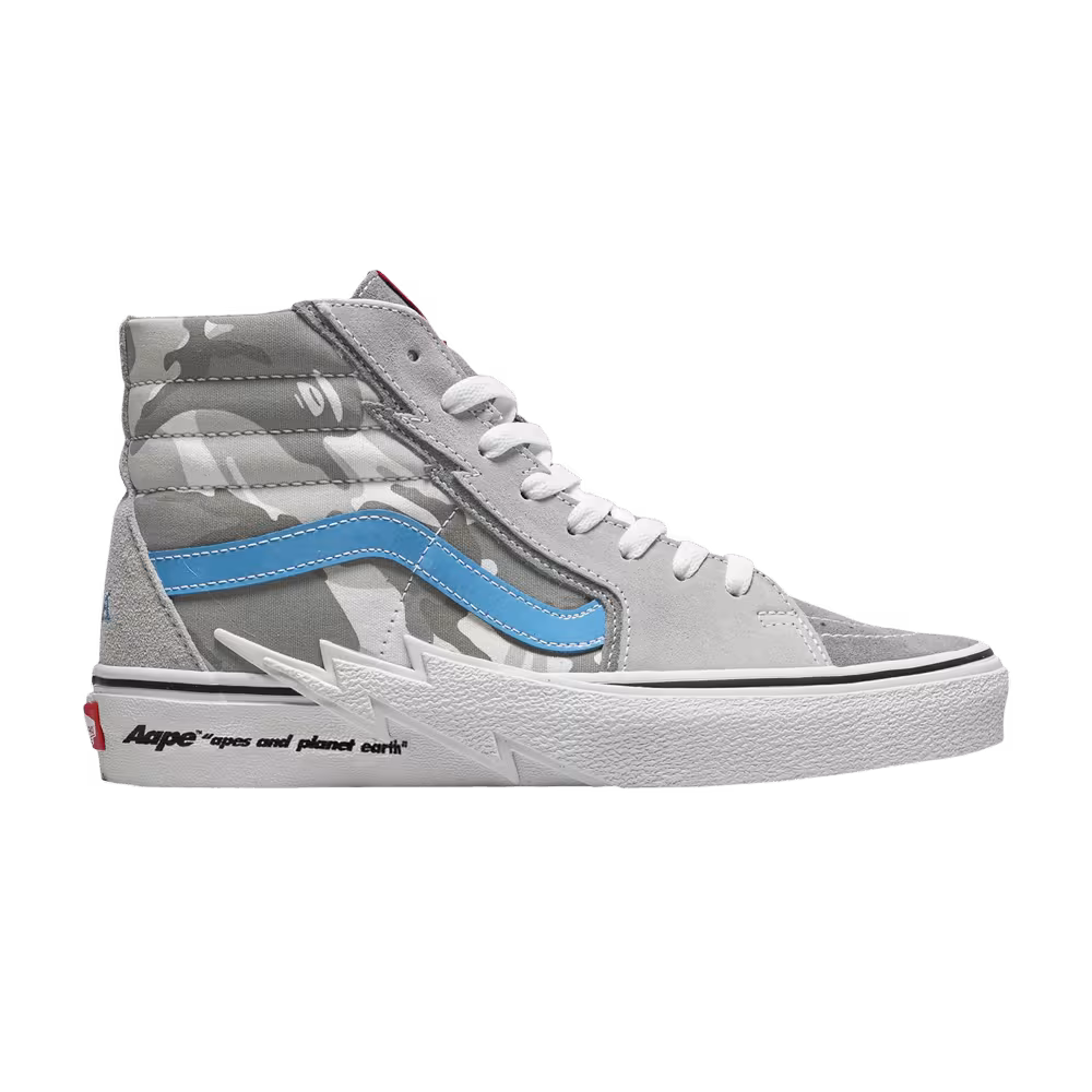 AAPE x Vans Sk8-Hi Bolt - Grey Camo