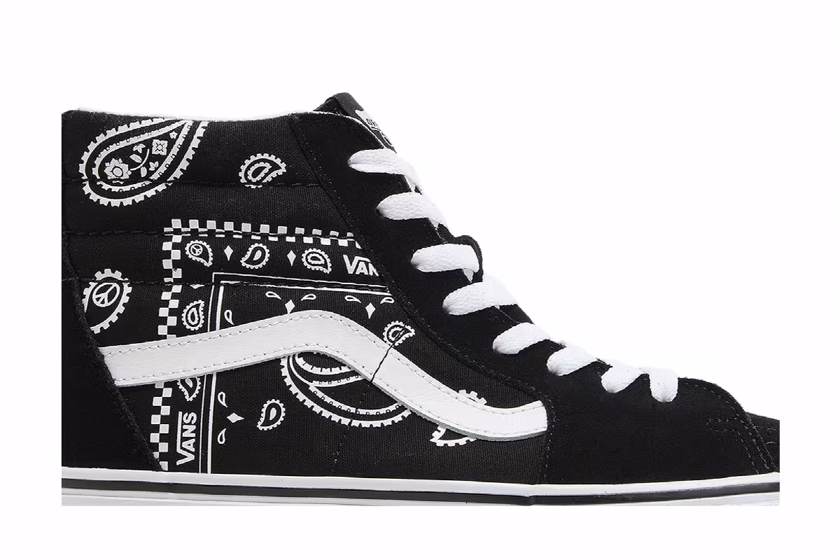 Vans Sk8-Hi Peace Paisley - Black, view 3