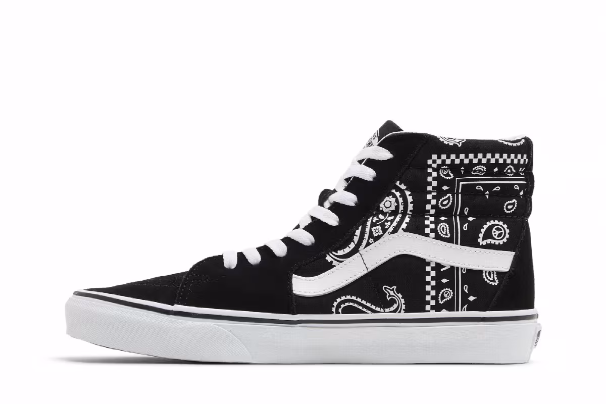 Vans Sk8-Hi Peace Paisley - Black, view 4