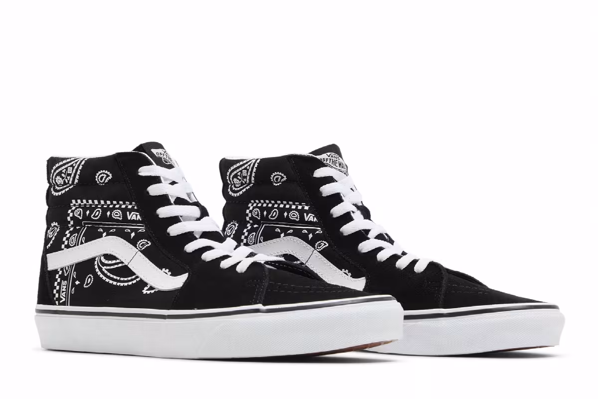 Vans Sk8-Hi Peace Paisley - Black, view 9