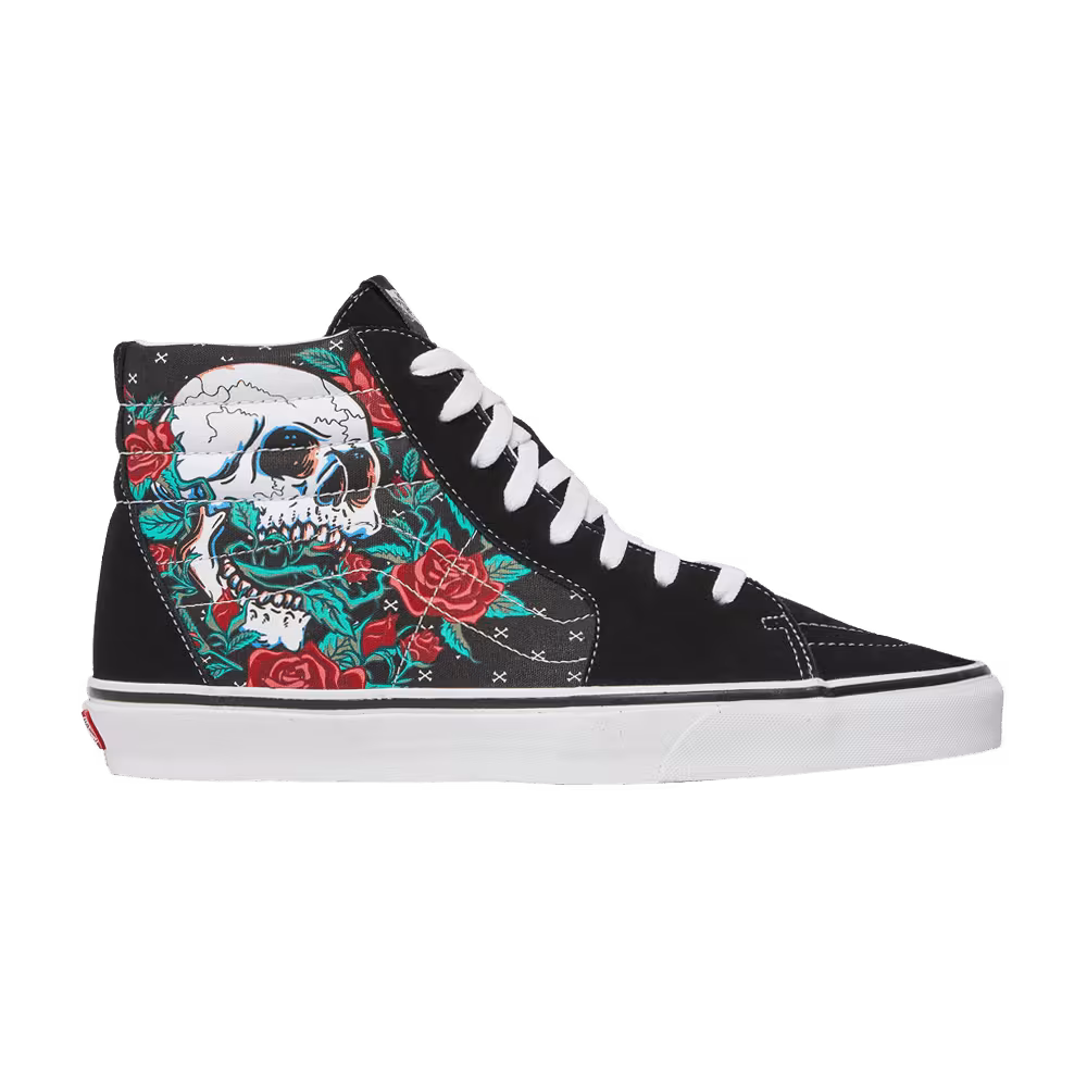 Vans Sk8-Hi Rose Skulls