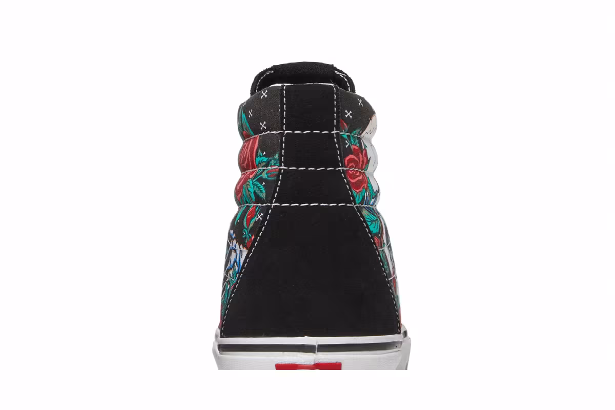 Vans Sk8-Hi Rose Skulls, view 8
