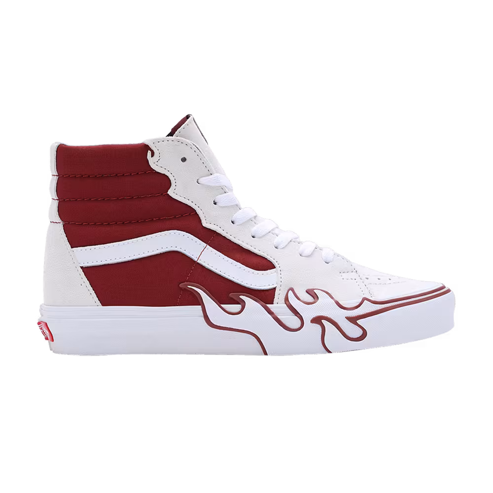 Vans Sk8-Hi Flame - White Tawny Port