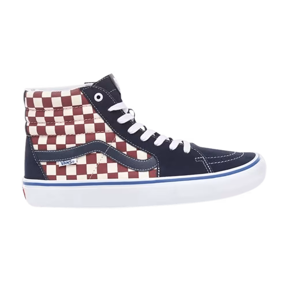 Vans Sk8-Hi Pro Checkerboard - Dress Blues
