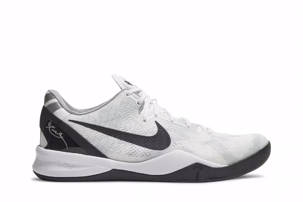 Nike Kobe 8 TB White Black, view 2