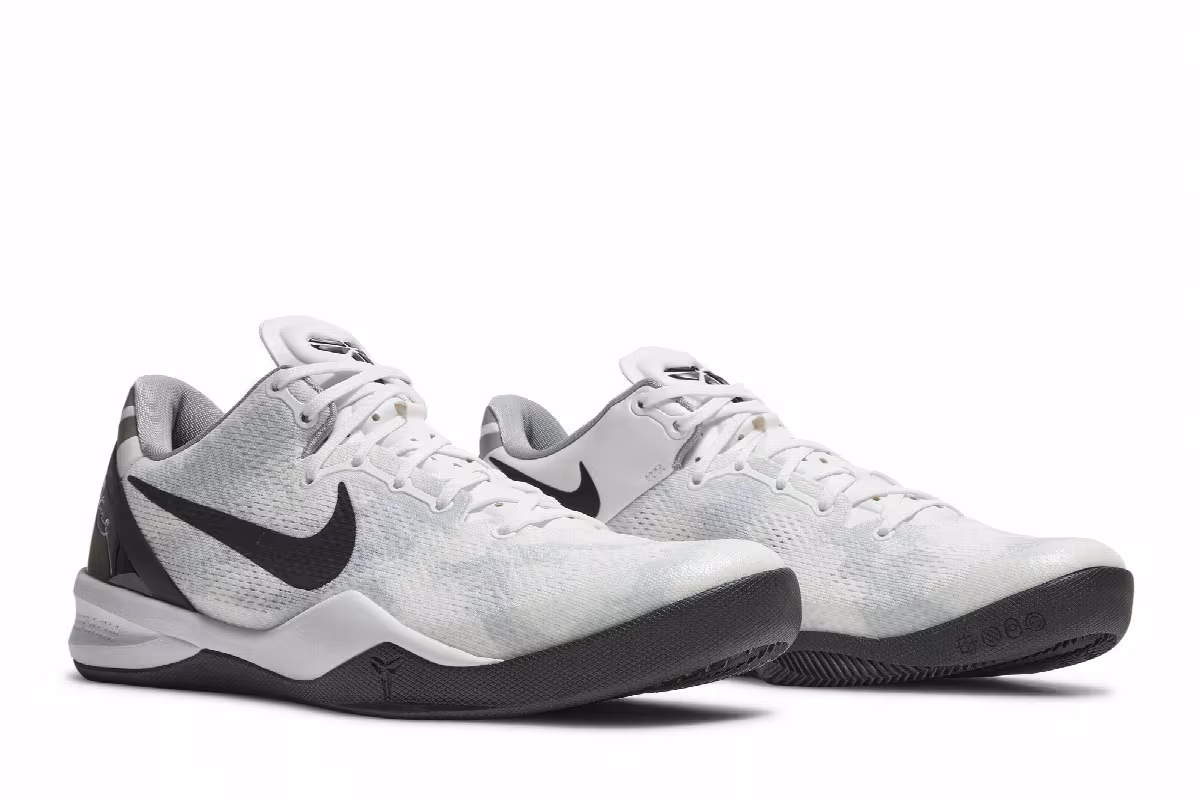 Nike Kobe 8 TB White Black, view 9