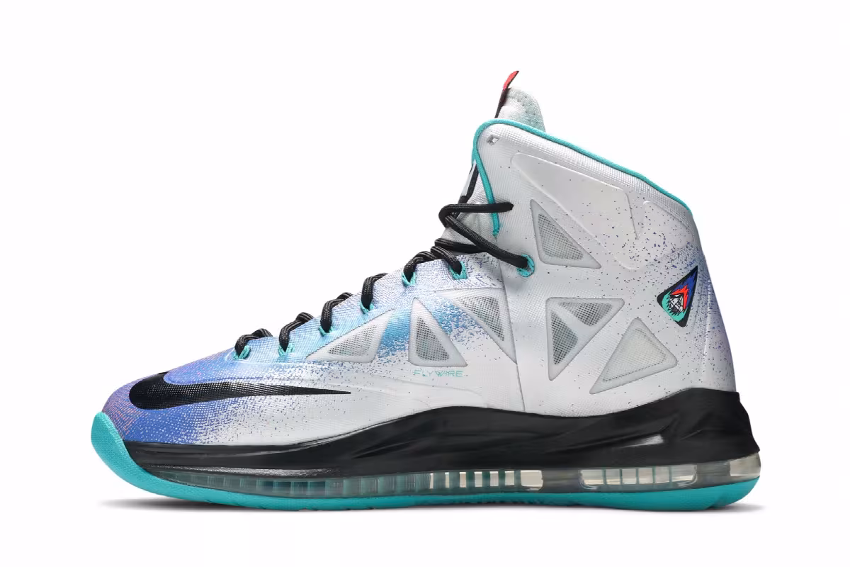 Nike LeBron 10 Pure Platinum, view 4