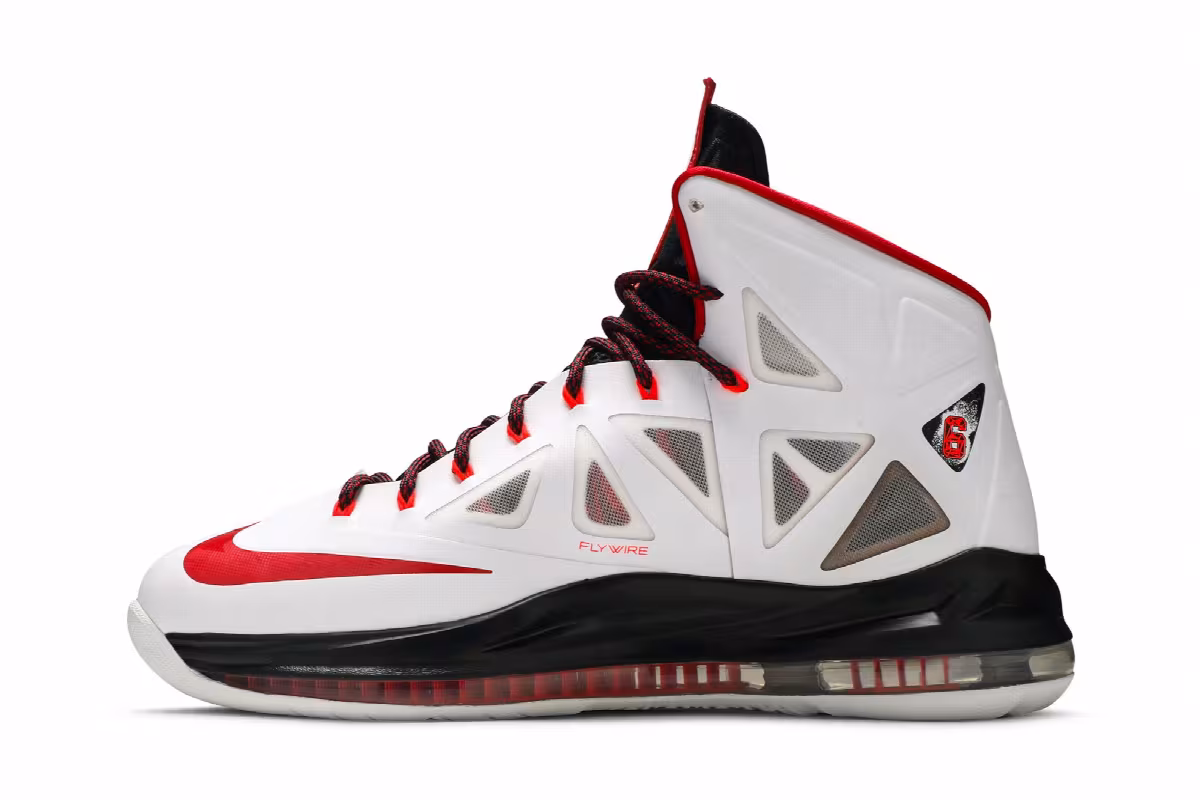 Nike LeBron 10 Heat Home, view 4