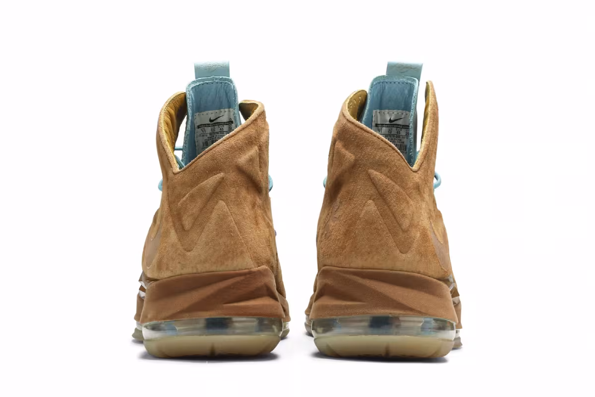 Nike LeBron 10 EXT QS brown suede, view 7