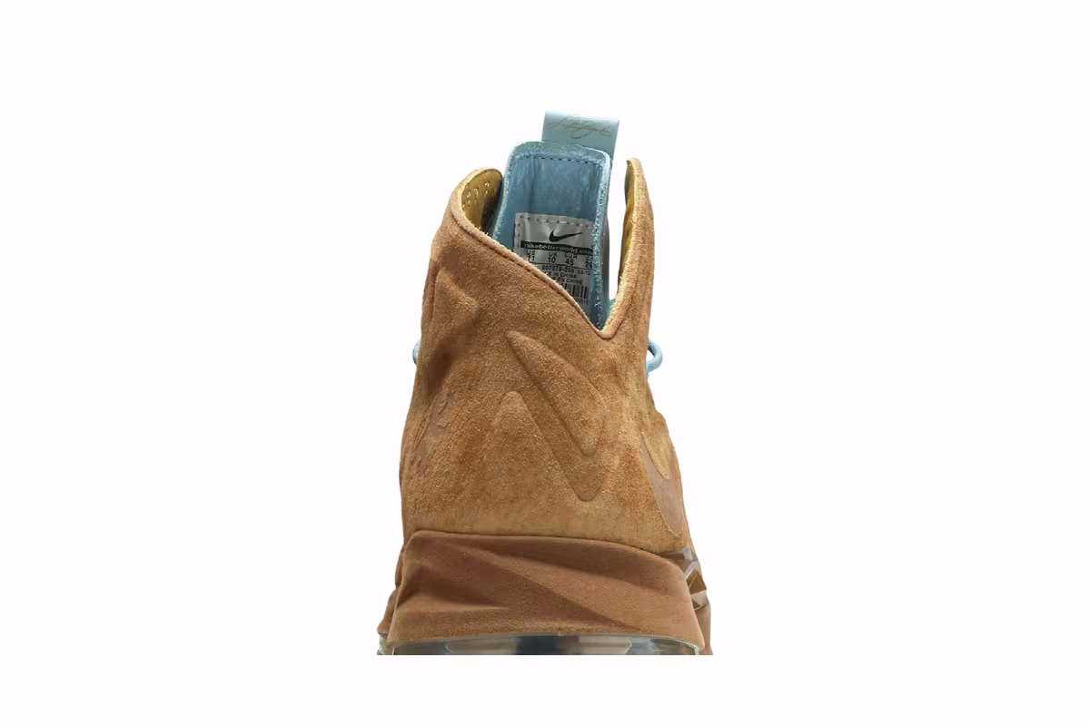Nike LeBron 10 EXT QS brown suede, view 8