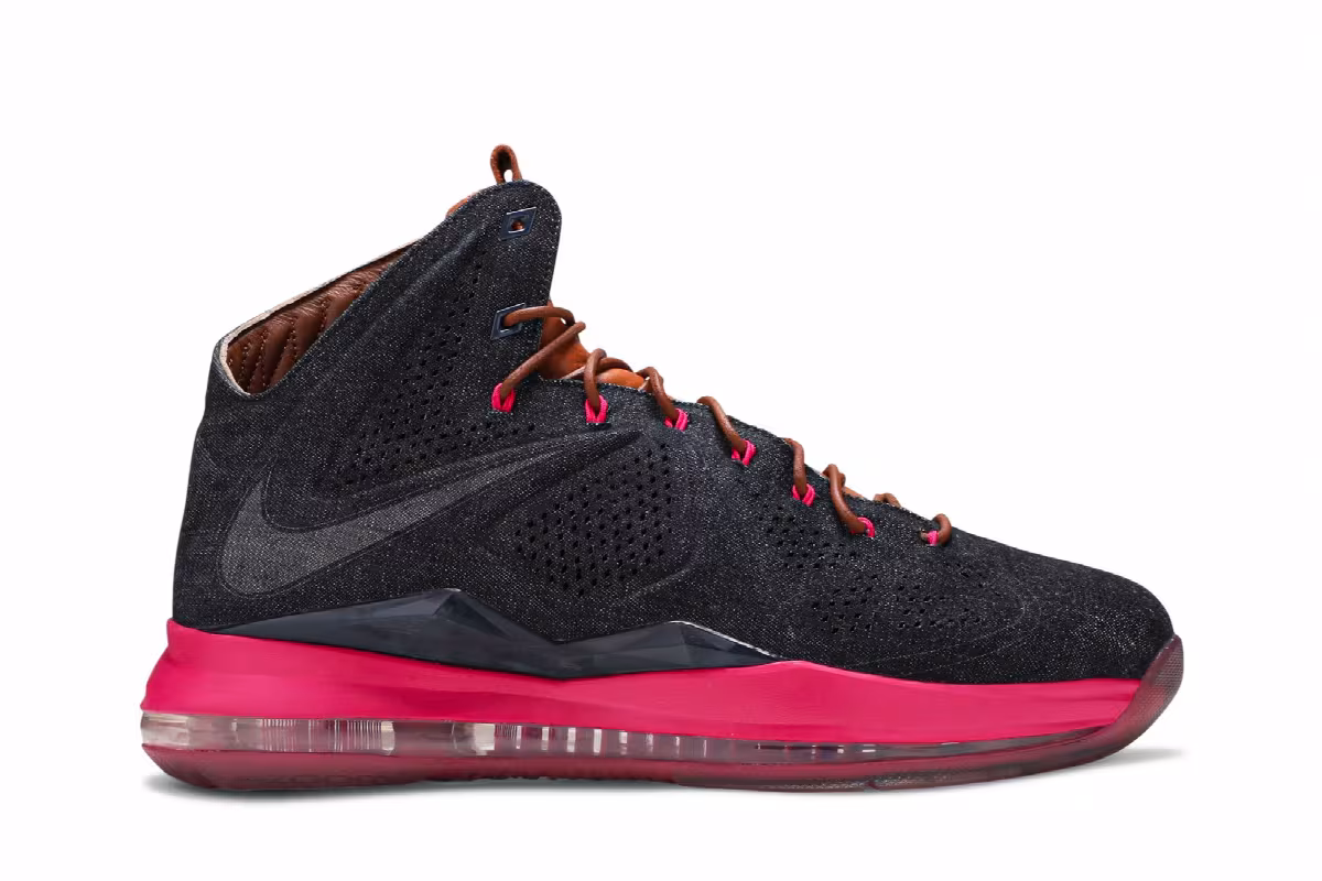 Nike LeBron 10 EXT Denim QS Denim, view 2