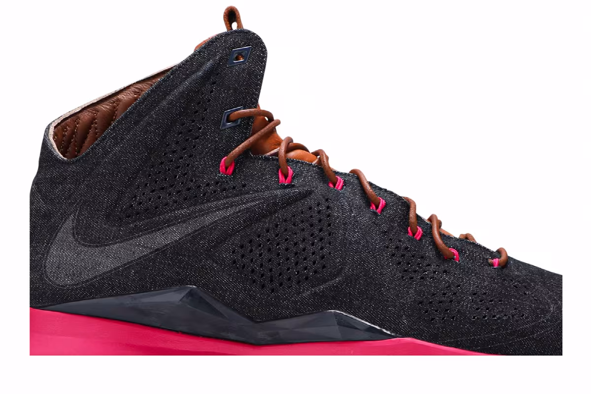 Nike LeBron 10 EXT Denim QS Denim, view 3