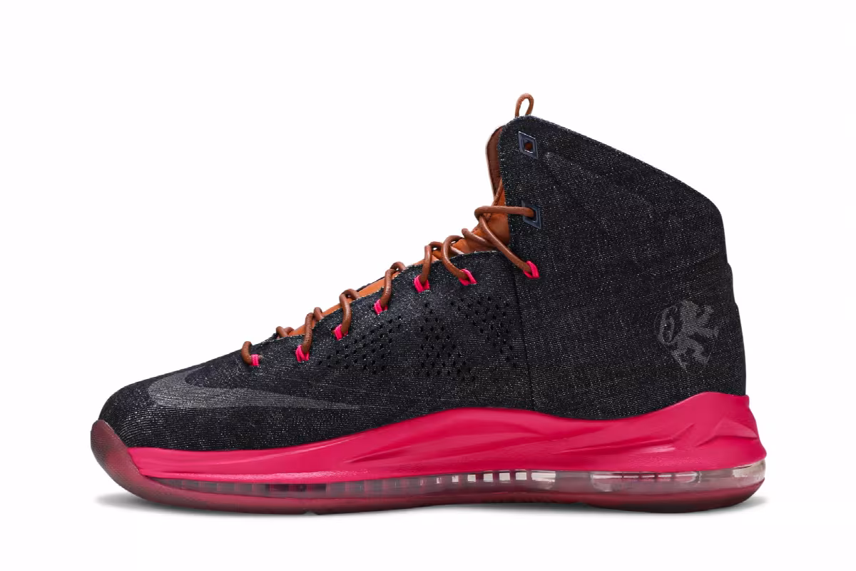 Nike LeBron 10 EXT Denim QS Denim, view 4