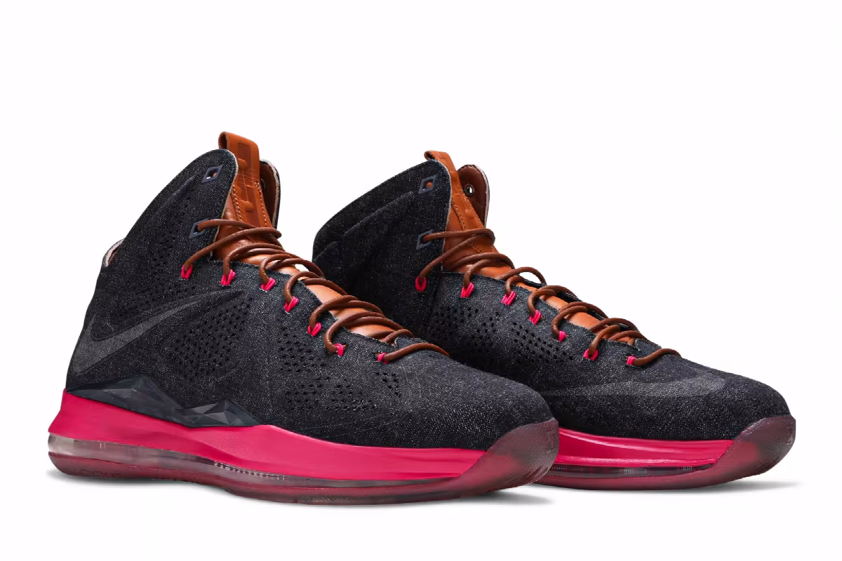 Nike LeBron 10 EXT Denim QS Denim, view 9