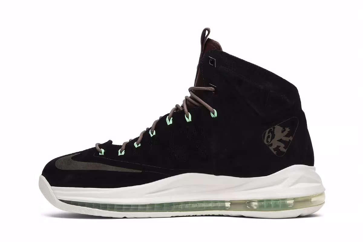 Nike LeBron 10 EXT QS Black Suede, view 4