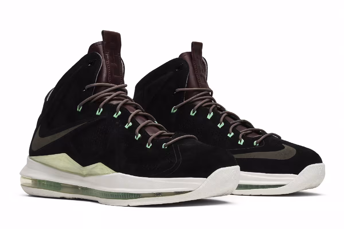 Nike LeBron 10 EXT QS Black Suede, view 9