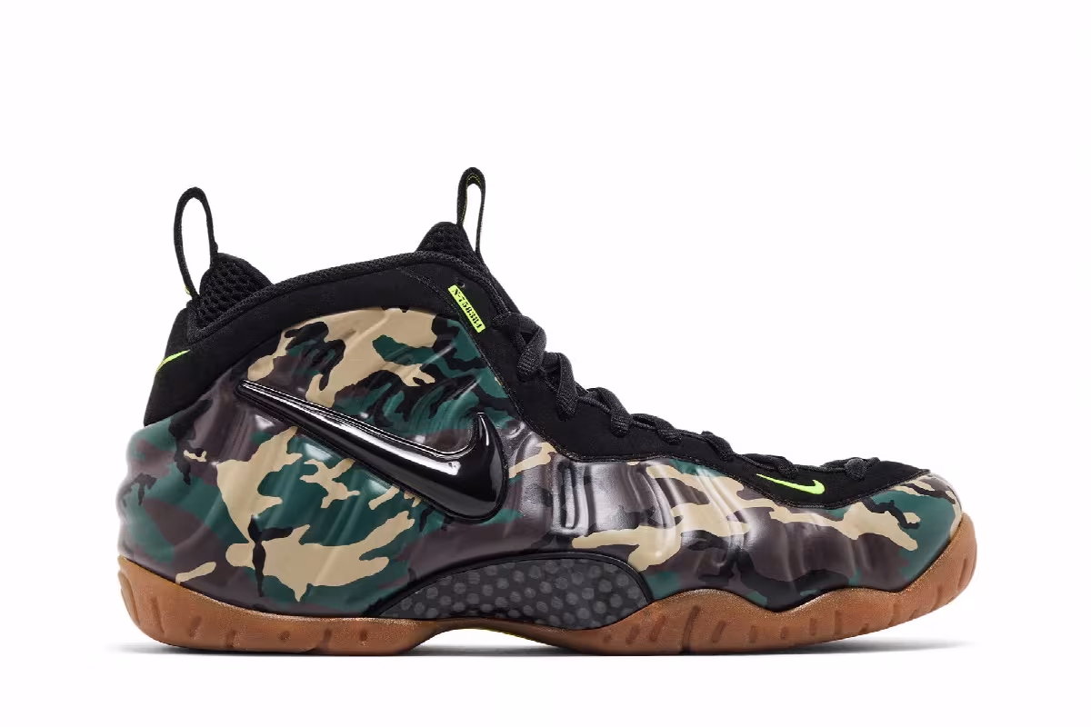 Nike Air Foamposite Pro Prm Le Green Camo, view 2