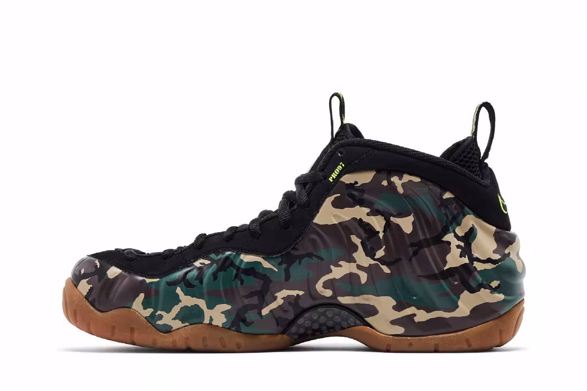 Nike Air Foamposite Pro Prm Le Green Camo, view 4