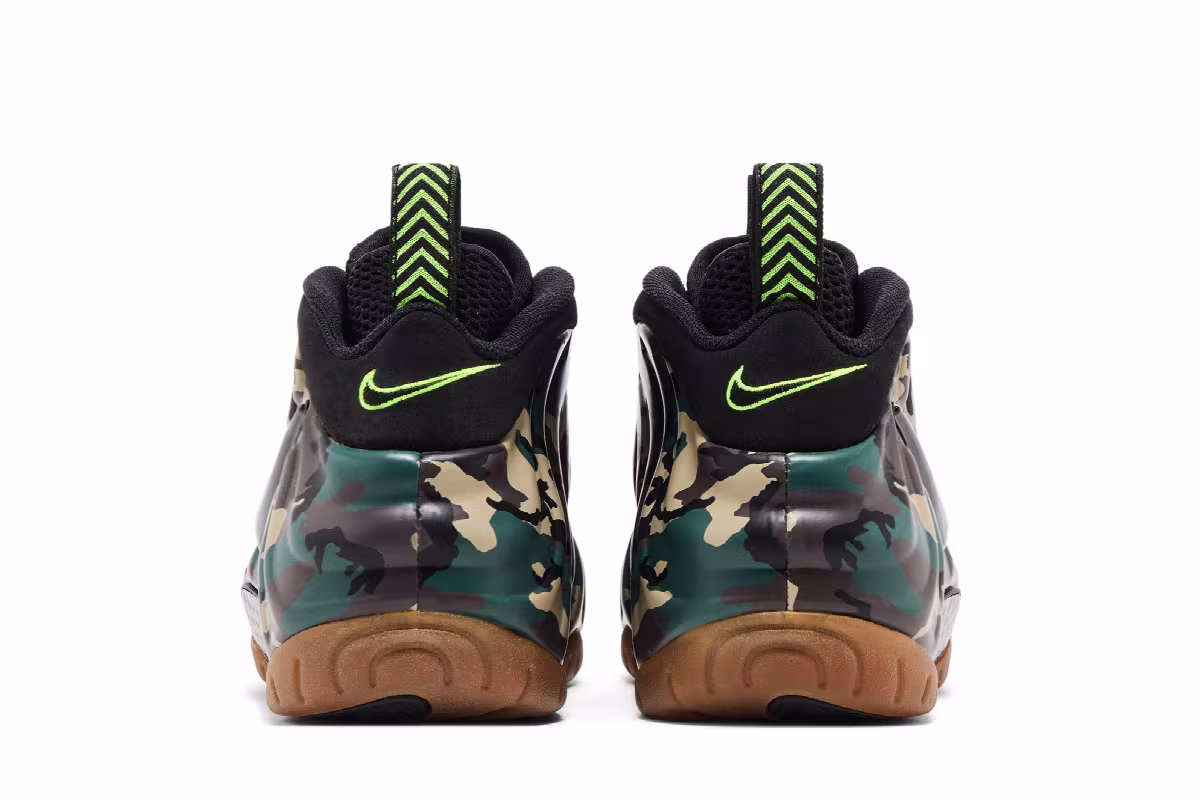 Nike Air Foamposite Pro Prm Le Green Camo, view 7