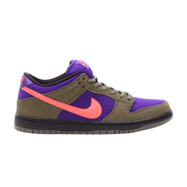 Nike Dunk Low Pro SB Medium Olive Atomic Red