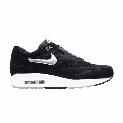 Nike Wmns Air Max 1 Premium 'Black Metallic Silver'