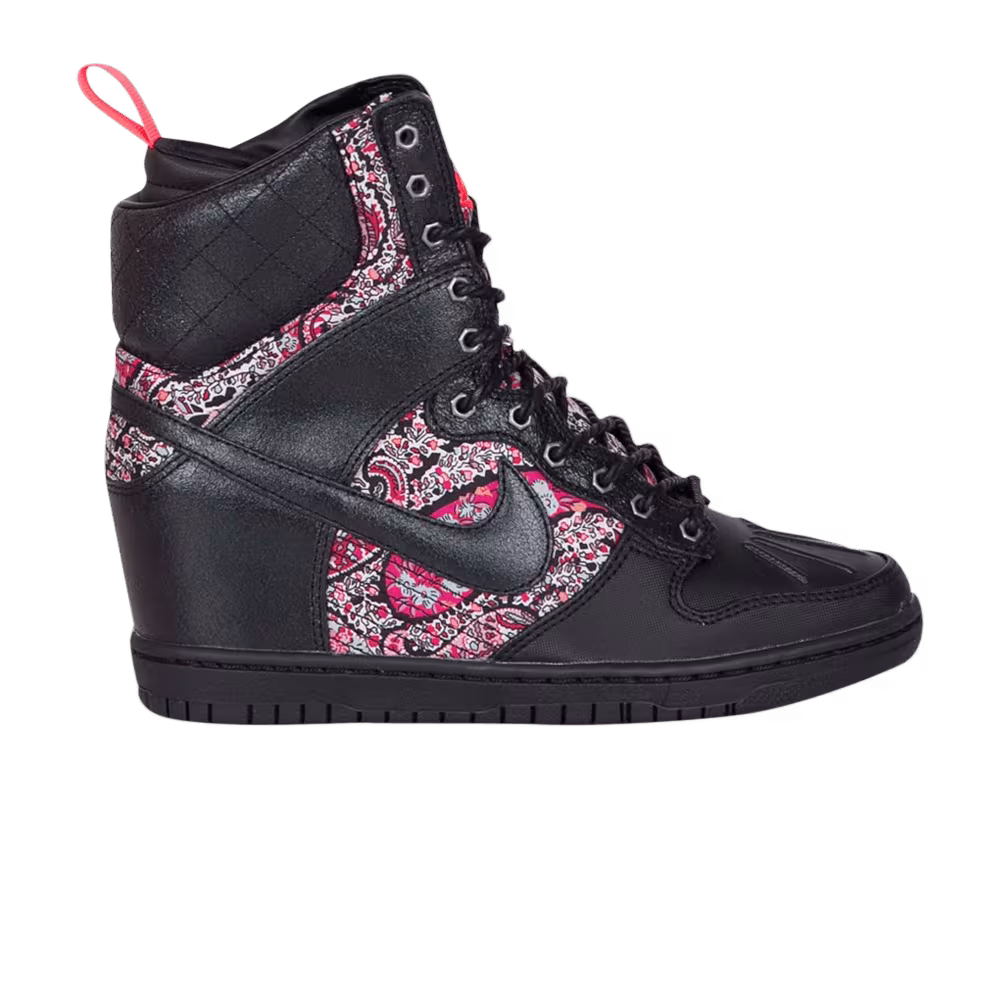Liberty of London x Nike Women's Dunk Sky High Sneakerboot QS Solar Red Bandana