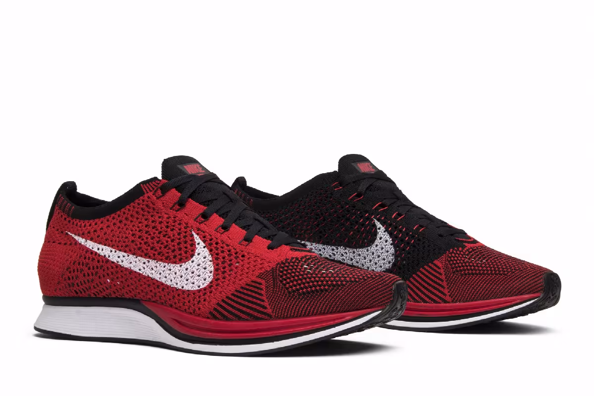 Nike Flyknit Racer University Red, view 9
