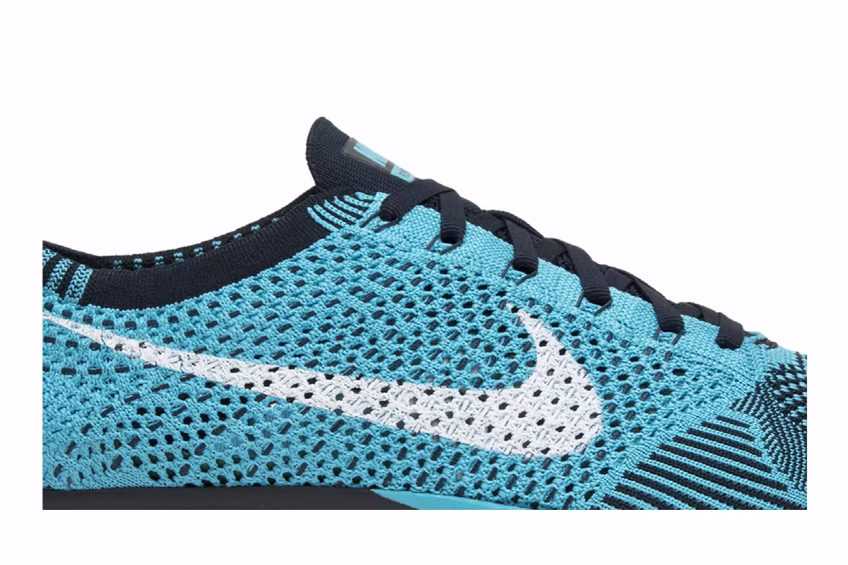 Nike Flyknit Racer Chlorine Blue, view 3