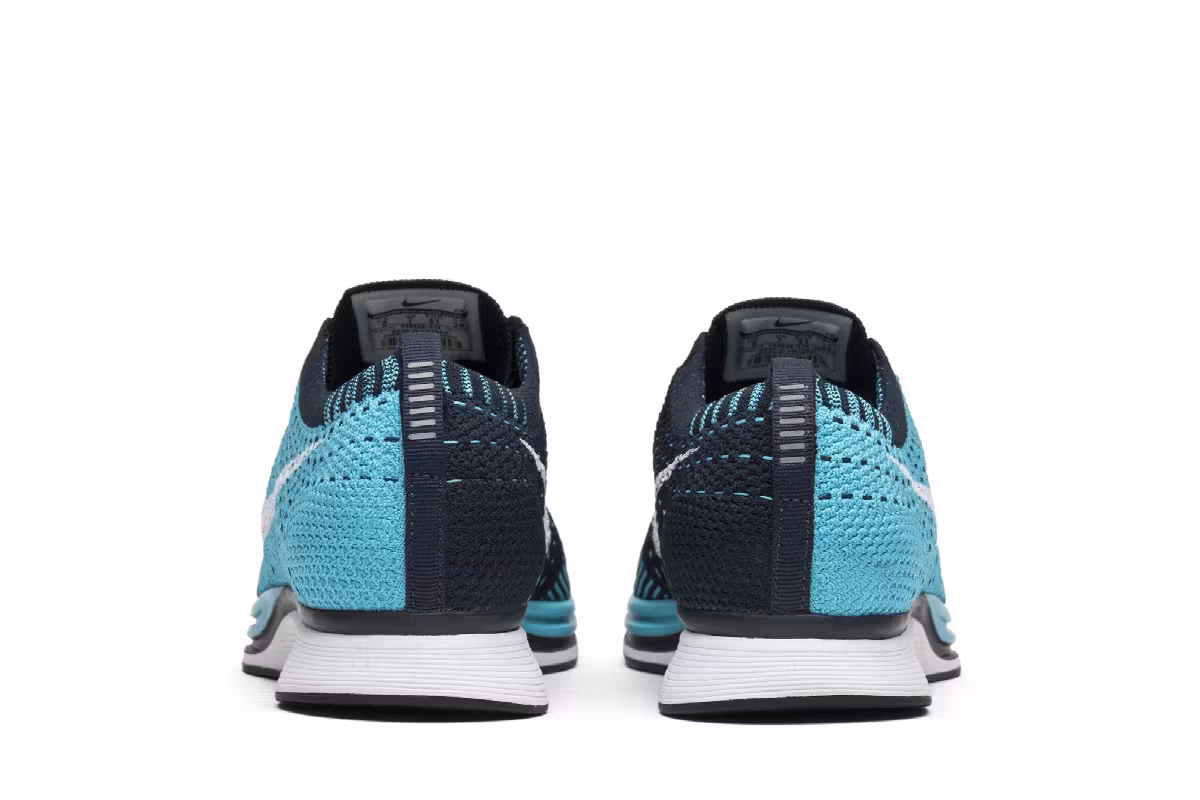 Nike Flyknit Racer Chlorine Blue, view 7