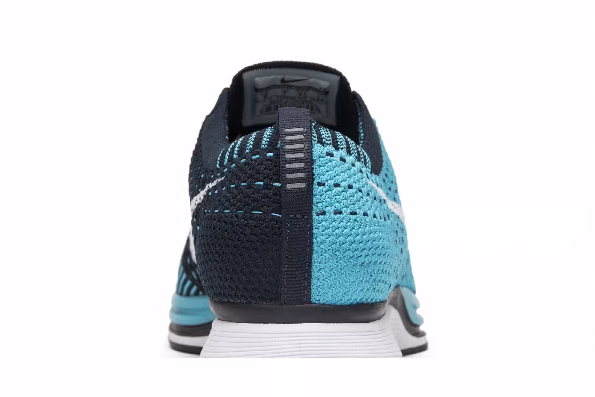 Nike Flyknit Racer Chlorine Blue, view 8