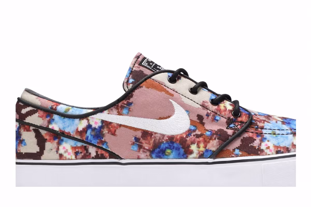 Nike Zoom Stefan Janoski Pr Blue Digi Floral, view 3