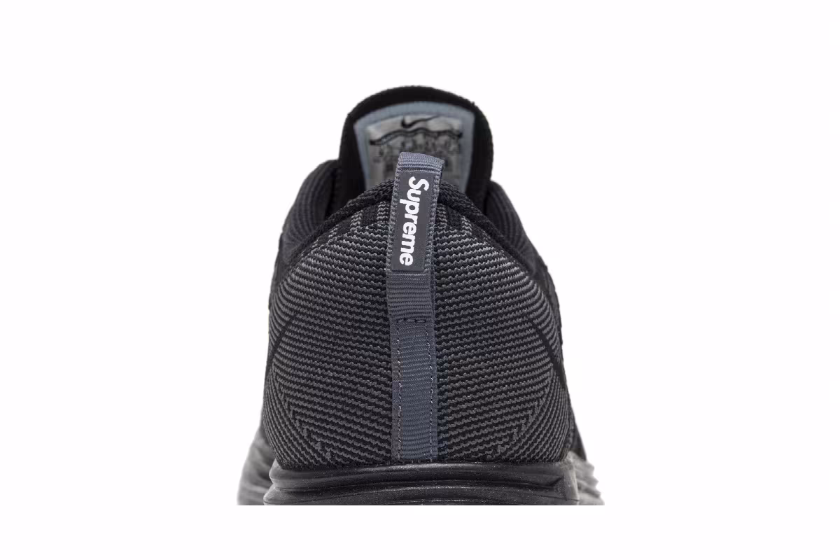 Supreme x Nike Flyknit Lunar1+ Black, view 8