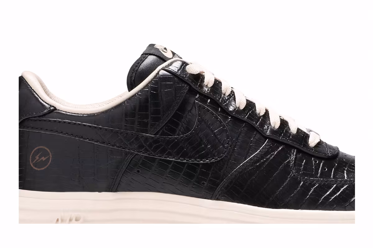 Fragment Design x Nike Lunar Force 1 Low Premium SP Croc, view 3