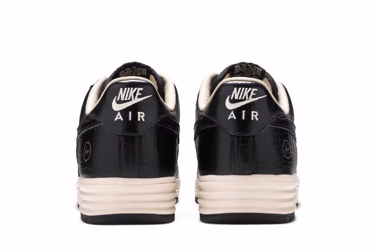 Fragment Design x Nike Lunar Force 1 Low Premium SP Croc, view 7