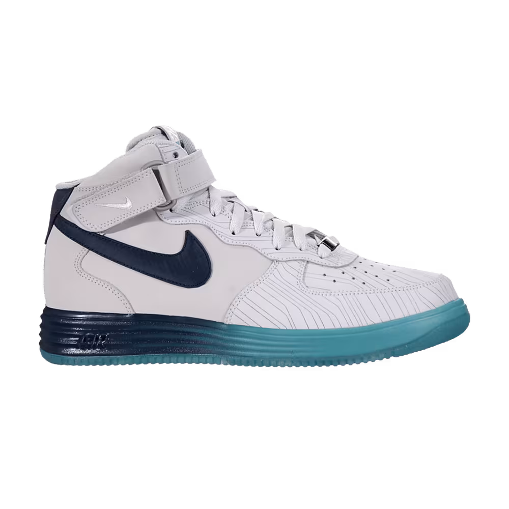 Nike Lunar Force 1 Mid Leather Pure Platinum Squadron Blue