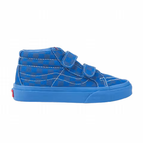 Vans Sk8-Mid Reissue V Kids 'Mono Checkerboard - Blue'
