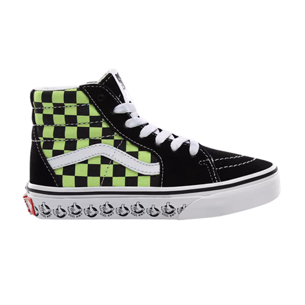 Vans BMX Sk8-Hi Zip Kids Black Sharp Green