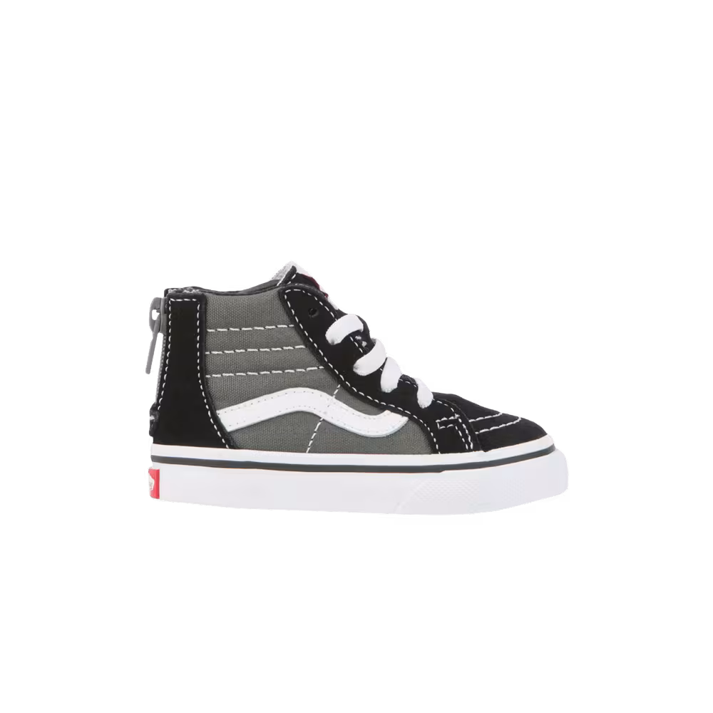 Vans Sk8-Hi Zip Toddler 2-Tone Black Charcoal