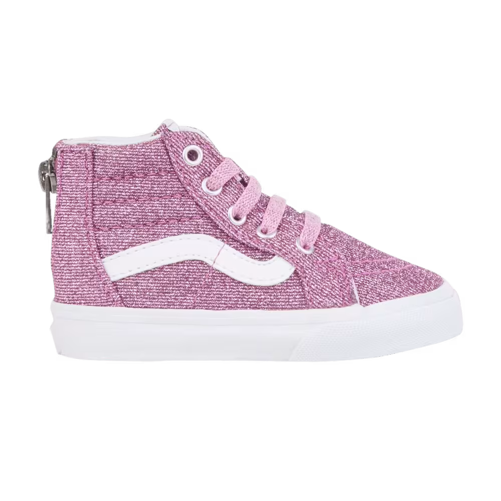 Vans Sk8-Hi Zip Toddler Lurex Glitter - Pink